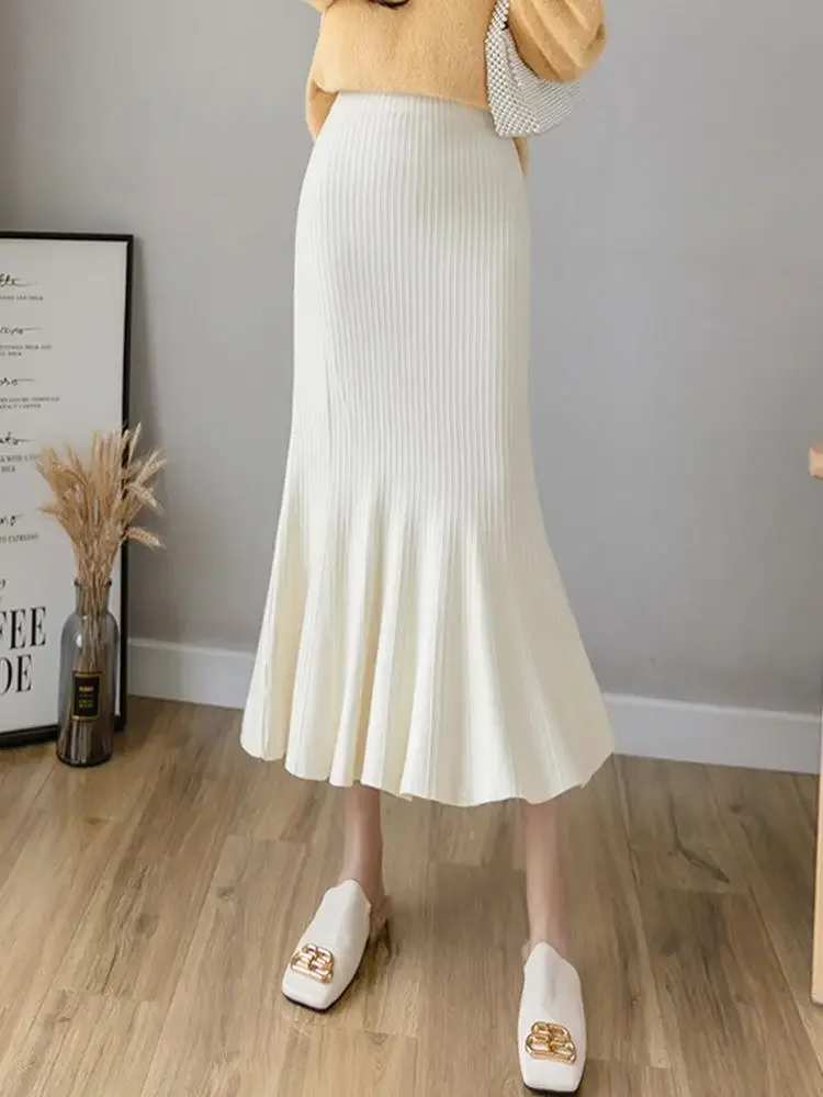 Summer Clothing Wraps - تنورة ملفوفة أنيقة بخصر عالٍ من