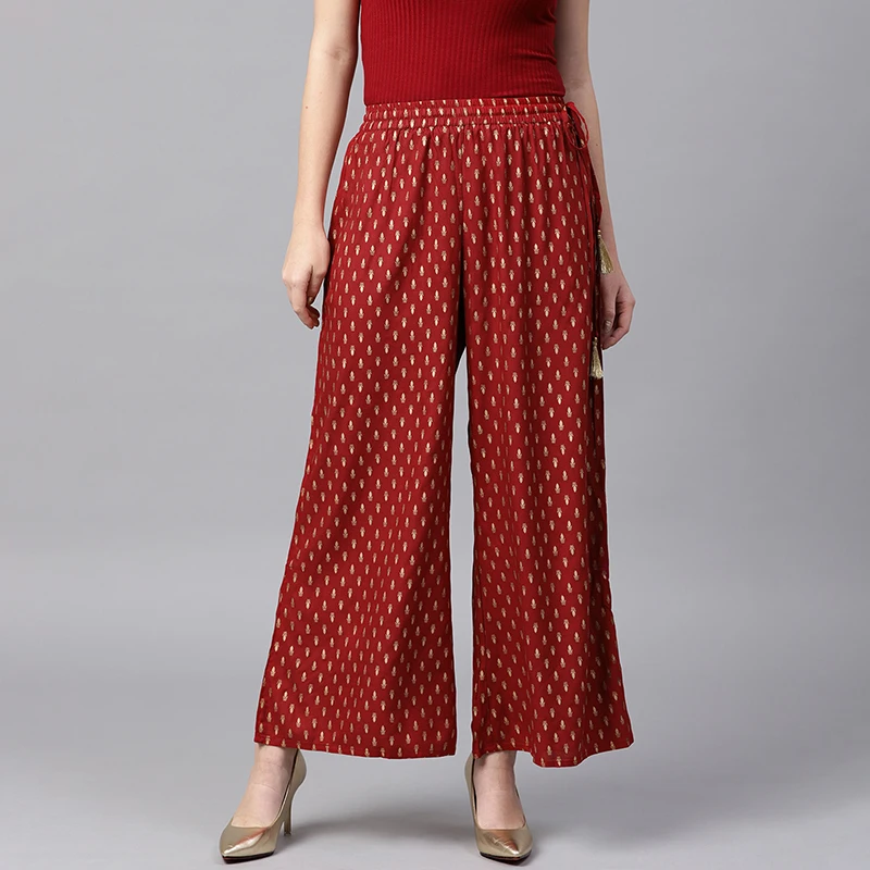 Summer Clothing Pakistan - السراويل العرقية الهندية للنساء القطن البرنز