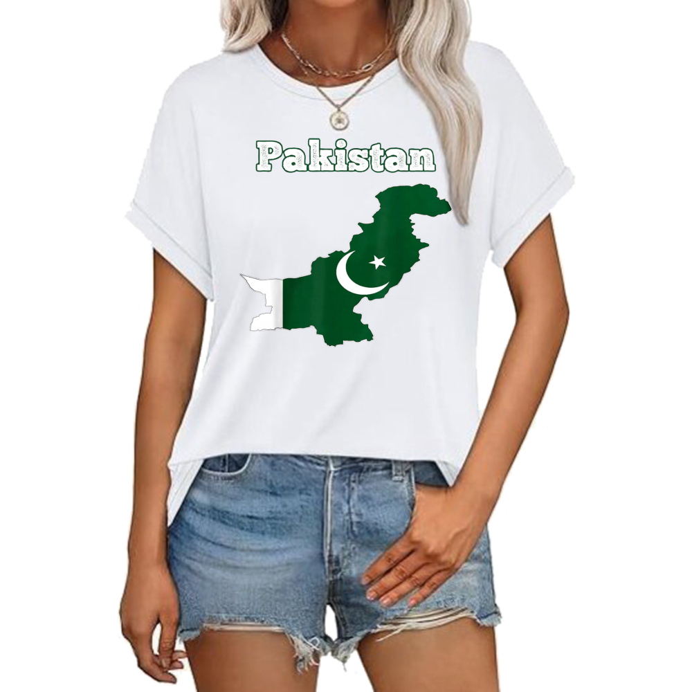 Summer Clothing Pakistan - تي شيرت علم باكستان ليوم 14