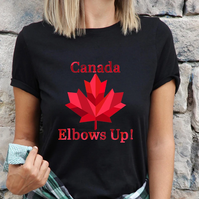 Summer Clothing Women Canada - المرفقين حتى كندا المرأة تي شيرت
