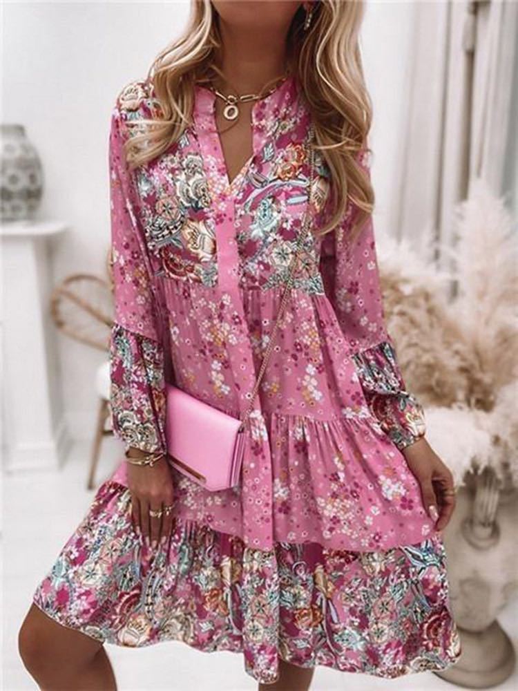 فساتين غير رسمية مطبوعة بالورو - مراجعة Summer Zara وسعره