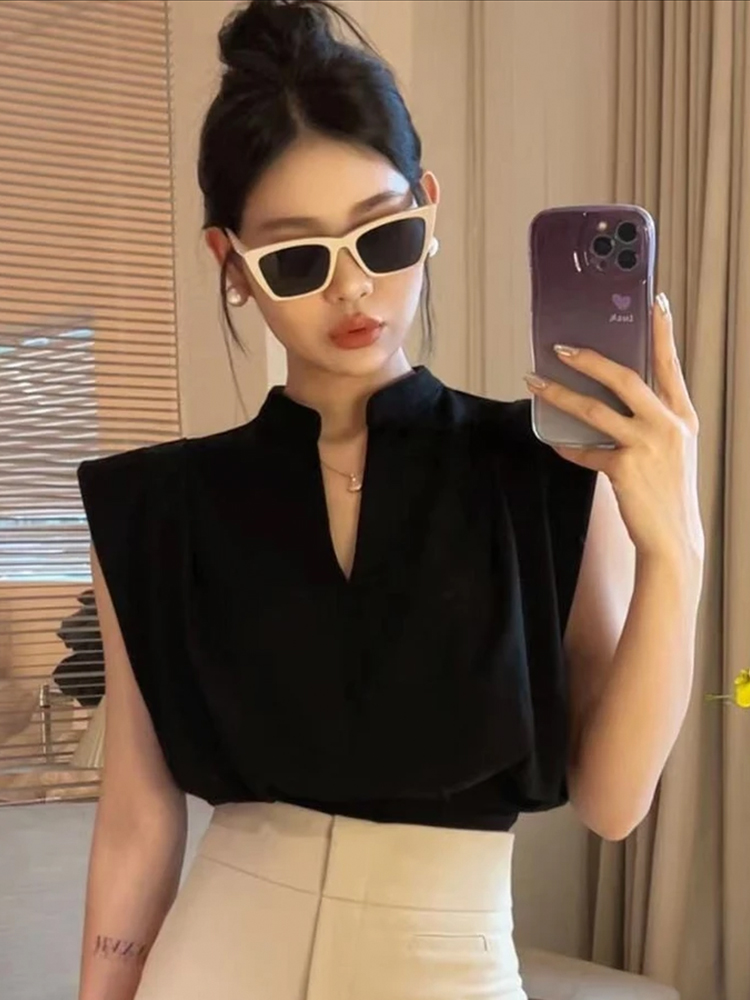 قميص نسائي قصير الأكمام بياقة  - مراجعة Summer Clothing Brands وسعره