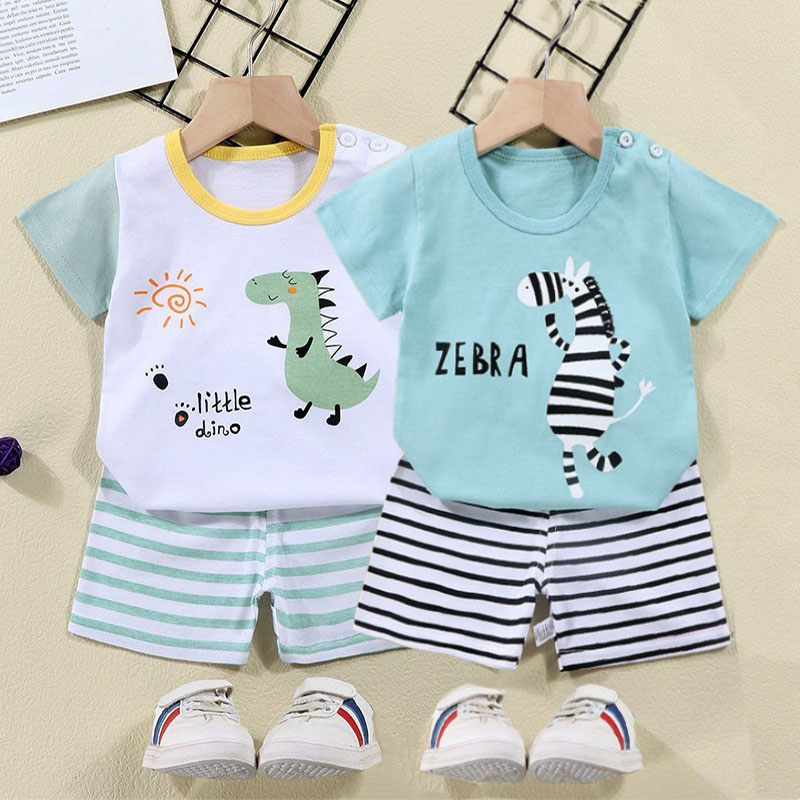 القطن تيز + السراويل 2 قطعة طق - مراجعة Summer Clothing Baby Girl وسعره