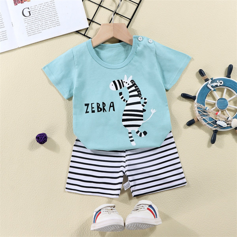 القطن تيز + السراويل 2 قطعة طق - مراجعة Summer Clothing Baby Girl وسعره