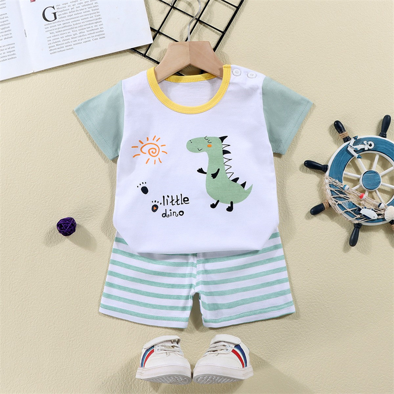 القطن تيز + السراويل 2 قطعة طق - مراجعة Summer Clothing Baby Girl وسعره