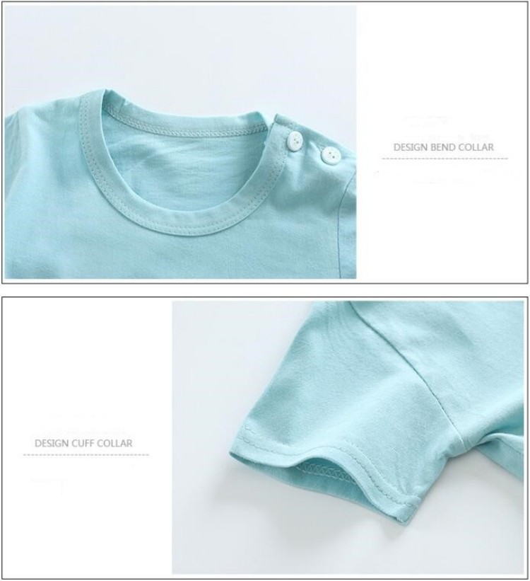 القطن تيز + السراويل 2 قطعة طق - مراجعة Summer Clothing Baby Girl وسعره