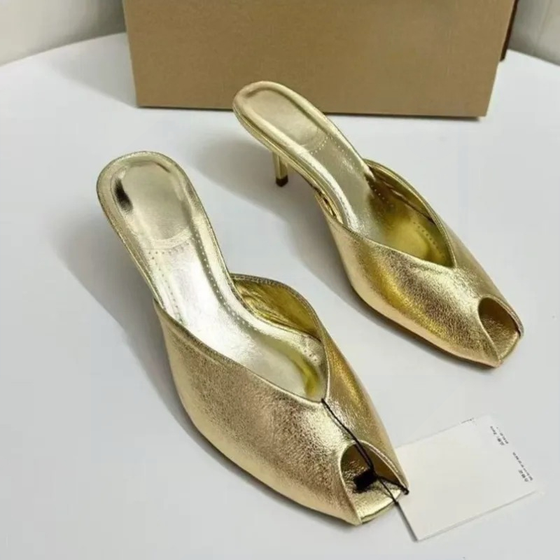 أحذية نسائية فاخرة ذهبية اللون - مراجعة Summer Clothing Stores وسعره